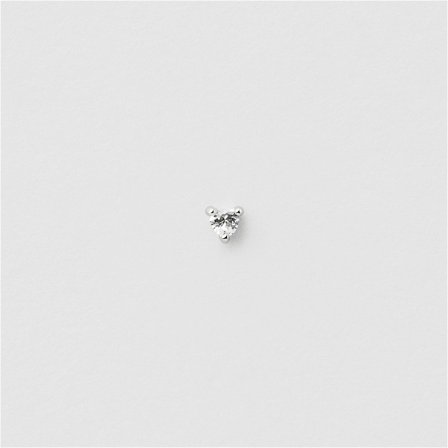 Bling Heart Piercing - Sterling Silver - Safira