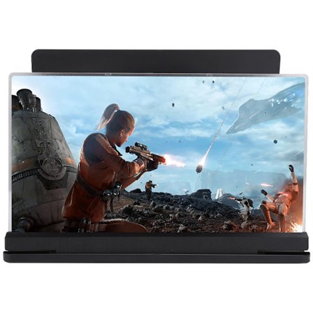 18X Mobiltelefon Skjermforstørrer Forstørrelsesglass 14in Anti-stråling Zoom Antirefleks Svart