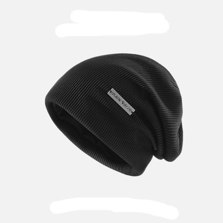 Strikkede luer Dame lue caps SVART