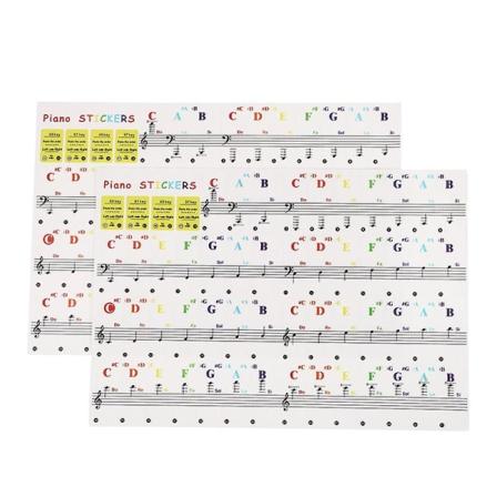 25X17.4X0.01CM Regnbågsfärg dekorativa klistermärken 2-pack elektron