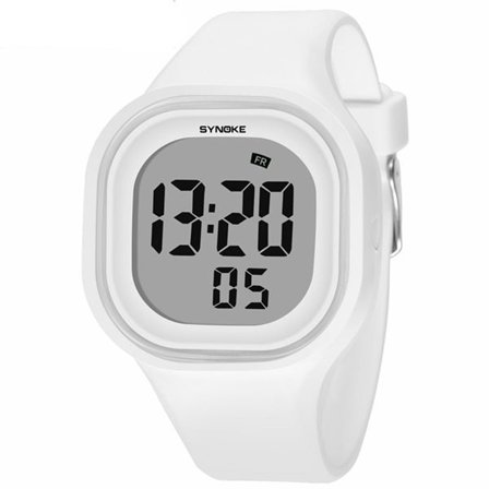 Jelly Digital klocka med silikonarmband Vit