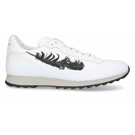 Alexander McQueen Feather Print Sneakers Hvid, Herre, Størrelse: 42 EU