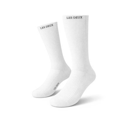 Les Deux | Pack de 2 calcetines blancos Wilfred para hombres - Calcetines largos