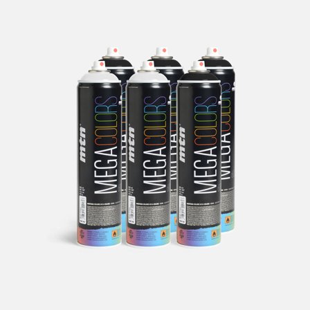 Montana Mega 600 ml Black & White 6 Pack