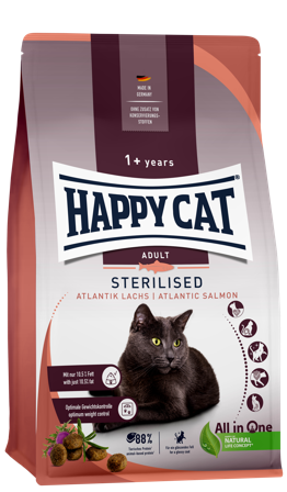 Happy Cat - Adult Sterilised Culinary Atlantic Salmon 10 kg - Katt - Kattefôr & kattemat - Tørrfôr for katt - ZOO.no