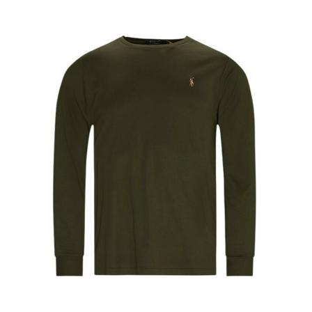 Polo Ralph Lauren 710760121 T-shirt Grøn, Herre Langærmet, Størrelse: M