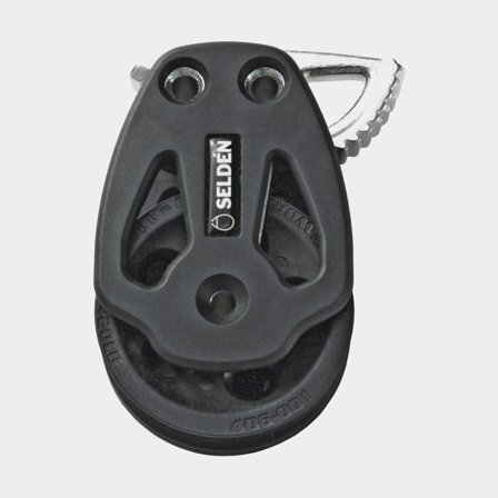 Bloque de cubierta Seldén PBB 60/80, montado en cubierta, con cojinete deslizante, con cierre rápido en el sentido de las agujas del reloj, simple, 