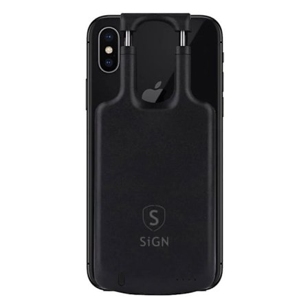 SiGN batteriskal med inbyggd powerbank 4000mAh 5V 2A