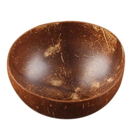 Kulho kookospähkinän kuorta, 4 kpl Brown