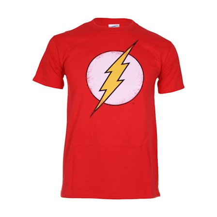 The Flash Distressed Logo T-shirt L Röd