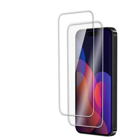 2-Pack - iPhone 15 Pro Max skjermbeskytter i herdet glass