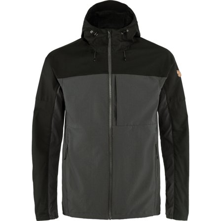 Fjällräven Men's Abisko Midsummer Jacket in Dark Grey/Black | Size: Medium, G-1000/Polyester/Pliant