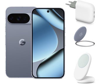 Google-Pixel 10 Pro XL – 256 GB – Moonstone + Pixel Ring Stand + Pixelsnap-lader med stativ / Qi2 – Snow + Pixel Flex USB-C-hurtiglader / 67 W – Snow-