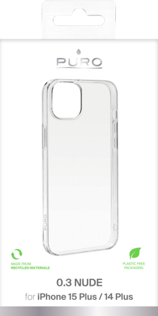 PURO iPhone 15 Plus 0.3 NUDE Ultra slim TPU case