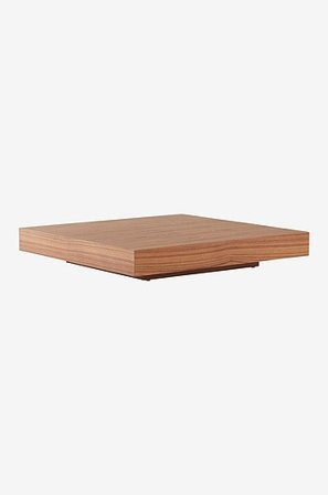 Jotex - Soffbord 110x110 Cm MDF Teak faner FLOAT - Köp Soffbord hos Jotex
