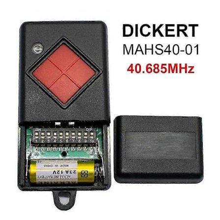 DICKERT MAHS40-01 40.685 mhz Garageport Fjernbetjening Kompatibel DICKERT Rød Nøgle Håndholdt Sender [jkw]