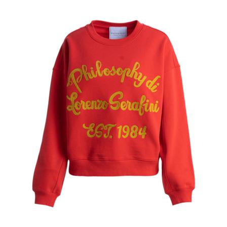 Philosophy di Lorenzo Serafini, Sweatshirt Czerwony, Kobieta, Rozmiar: XS