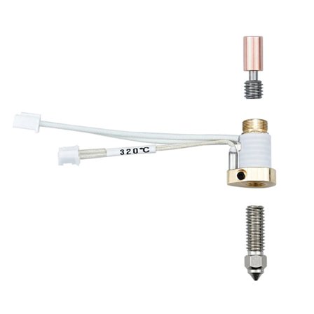 Opgraderet K1 Keramisk Varmeblok Kit 300°C Høj Temp/Flow Udskrivning Ensartet Tilførsel 60W Opvarmning til K1/K1Max