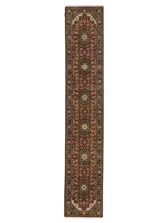 78X421 Alfombra Sarough American Oriental De Pasillo Marrón/Negro (Lana, India) Carpetvista
