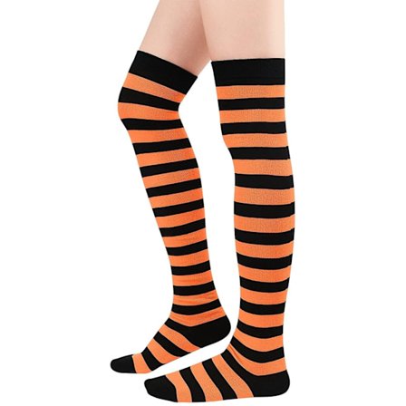 Polvisukat - oranssi ja musta