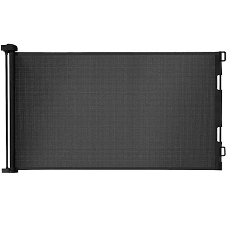 Rullegardinport / Hundegrind, Sikkerhetsgrind 160 cm - Svart