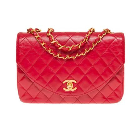 Chanel Vintage Pre-owned Shoulder Väska röd, Dam Vintage Väskor, Dam, Storlek: ONE SIZE