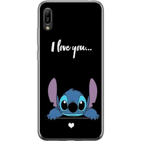 Huawei Y6 Pro (2019) Gennemsigtig cover Stitch Jeg Elsker Dig
