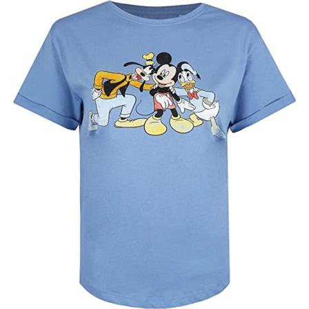 Disney Dam/dam Mickeys Crew T-shirt S Indigo