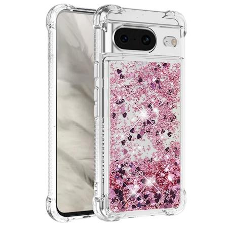 Glitter Bling TPU Cover Google Pixel 8 Roséguld