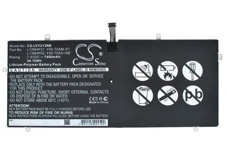 Batteri til notebook, bærbar computer til Lenovo Yoga 2 Pro Ultrabook og andre