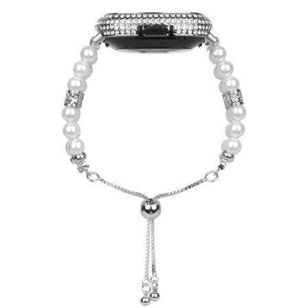 Fitbit Versa 3 klockarmband med moderiktig dekor - Vit