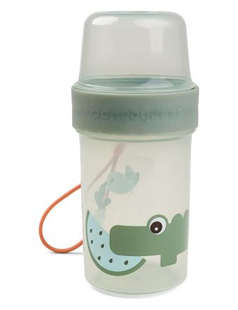 To Go 2-Way Snackbøtte L Croco Grøn Home Meal Time Lunch Boxes Green D By Deer