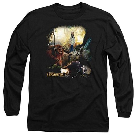 Labyrinth Unisex Vuxen Sarah & Ludo Långärmad T-shirt XXL Bl