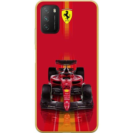 Yhteensopiva Puhelinkuori Xiaomi Xiaomi Poco M3 Ferrari Formula 1 -auto ikonisessa punaisessa muotoilussa urheilullisella tarkkuudella