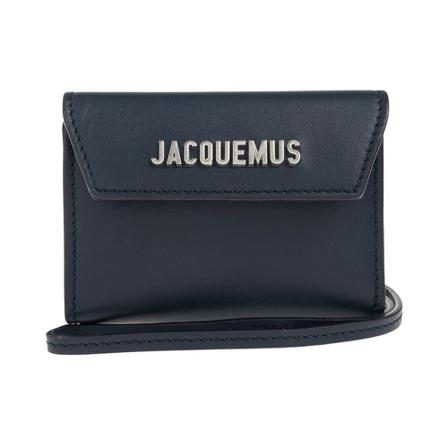 Jacquemus Strapped card case , Blauw , Heren , Maat: ONE Size Portefeuilles