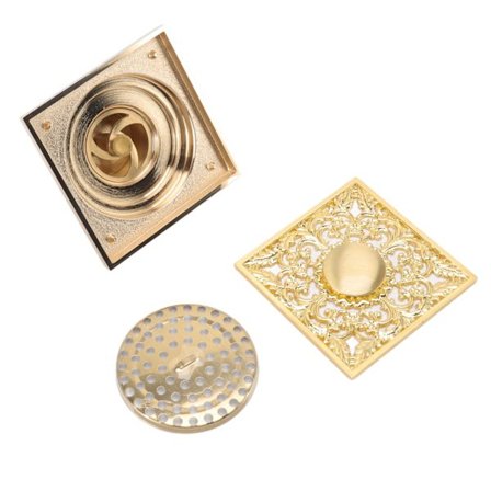 Firkantet gulvafløb lugttæt brusegulvafløb med filter stort deplacement gulvafløbssæt til badeværelse balkon