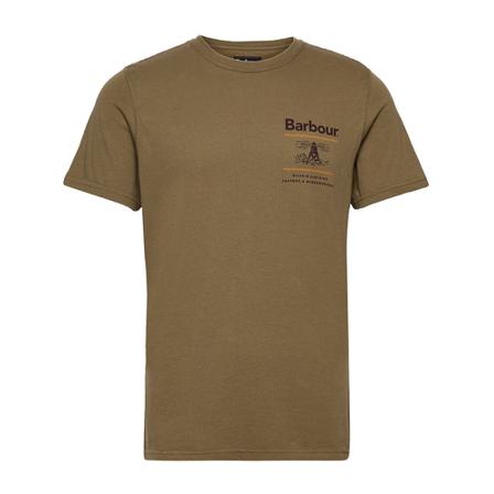 Barbour Tee , Bruin , Heren , Maat: L Shirts