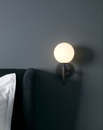 Miira vegglampe - rock grey/opal