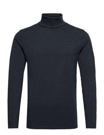 Roll Neck Tee L/S Blue Lindbergh