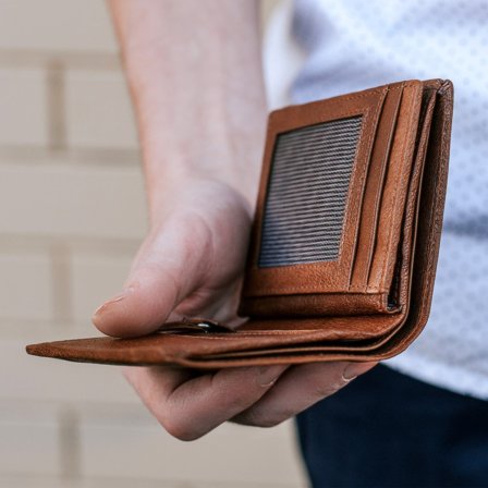 Tan California Slim Wallet for Men - Wallets