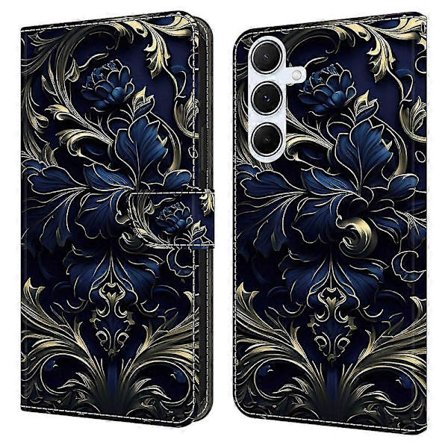 För Samsung Galaxy A36 5G A56 5G Fodral PU Läder Plånbok Telefonfodral med Ställ - Guld Ring Multic