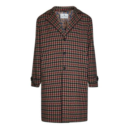 Etro, Single-Breasted Coats Beige, Heren, Maat:L