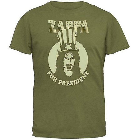 Frank Zappa för president Military Green T-shirt