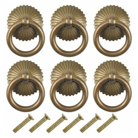 Antika mässingsringar, idealiska för arkitektonisk restaurering, korrosionsbeständiga och rostfria för långvarig användning (vintage design)