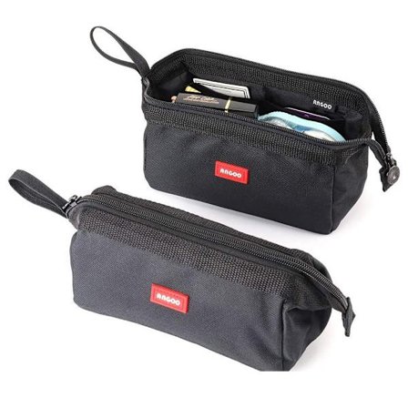 Suurikapasiteettinen kannettava vetoketjullinen kynäkotelo, tyyli 1