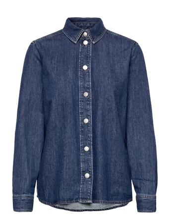 Slfofelia Lsasicidlue Dnmhirt Blue Selected Femme
