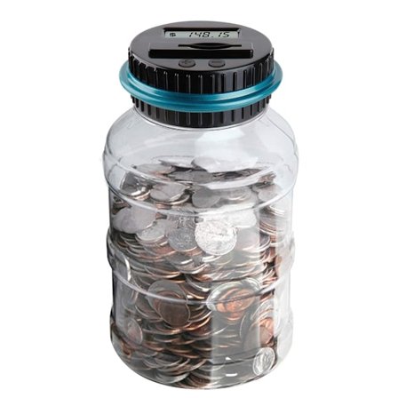 Stor sparegris til drenge og voksne, designet til alle amerikanske mønter, D,ZQKLA