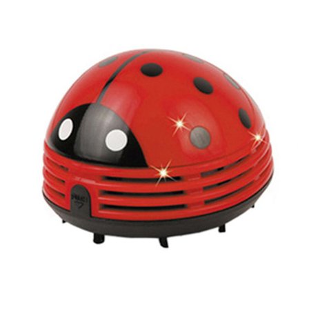 Minivakuum Borddammsugare Nyckelpiga Dammsugare Skrivbord Kaffebordsdammsugare RÖD