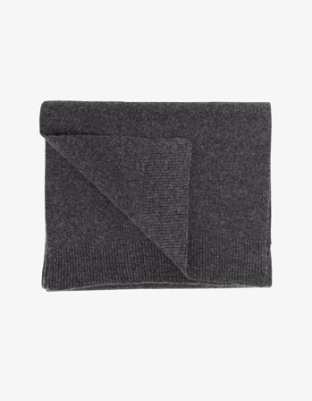 Merino Wool Scarf - Lava Grey - One Size
