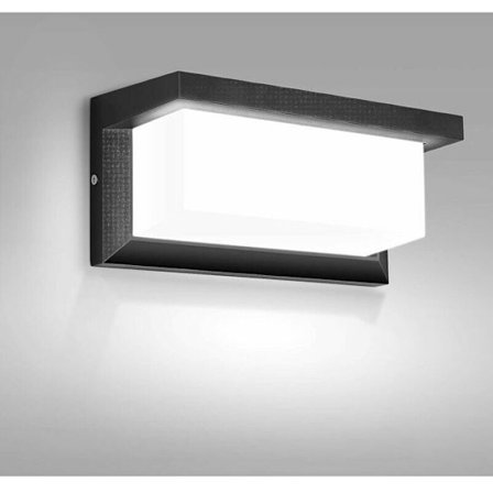 Udendørs væglampe, 18W LED udendørs væglampe IP65 vandtæt, udendørs dekorationsvæglampe til gårdhave, have, terrasse